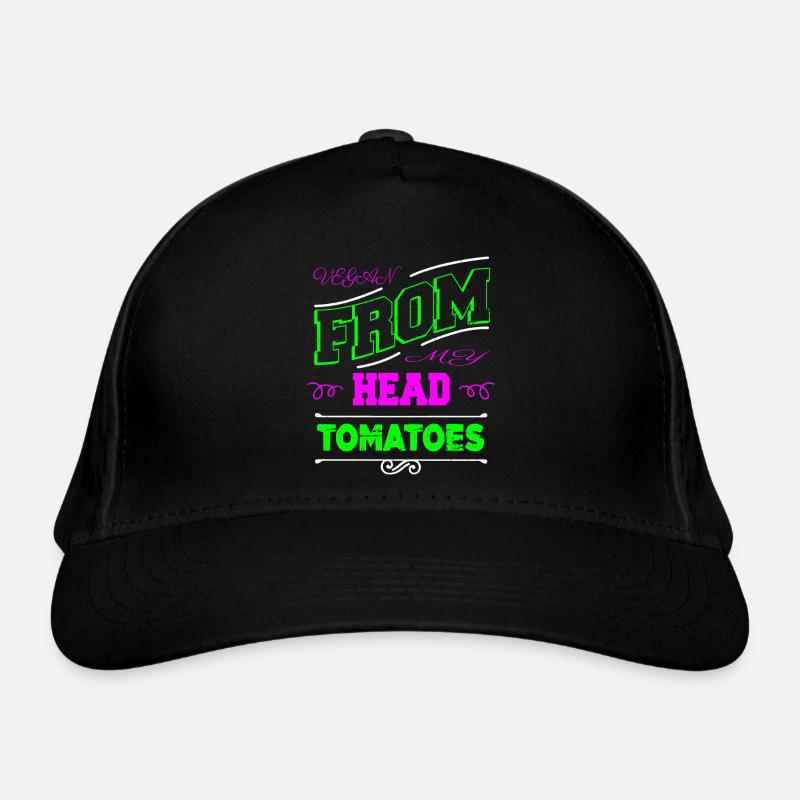 plant based pro vegan fun birthday present Bio-Baseballkappe