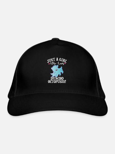 Dumbo Octopus - Organic Baseball Cap - black - Front