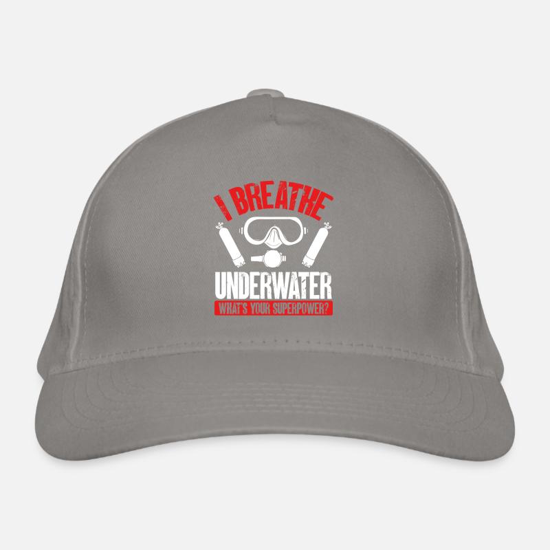 Ich Atme Unter Wasser Bio-Baseballkappe