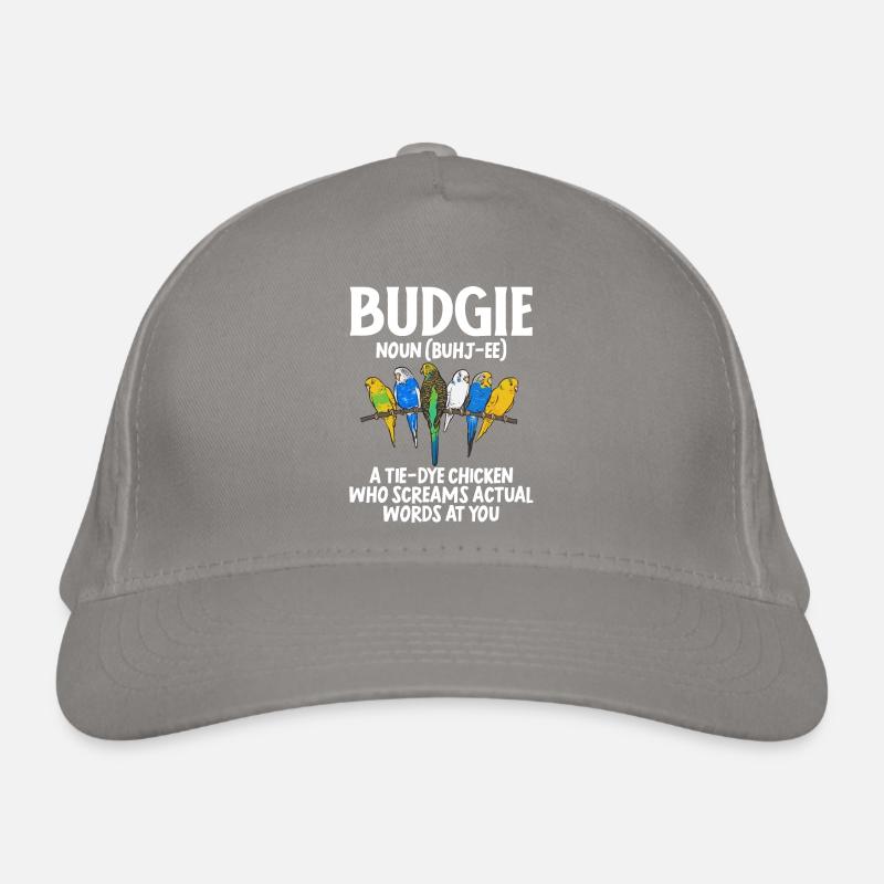 Budgerigar Parakeet Bird Pet Gift Organic Baseball Cap