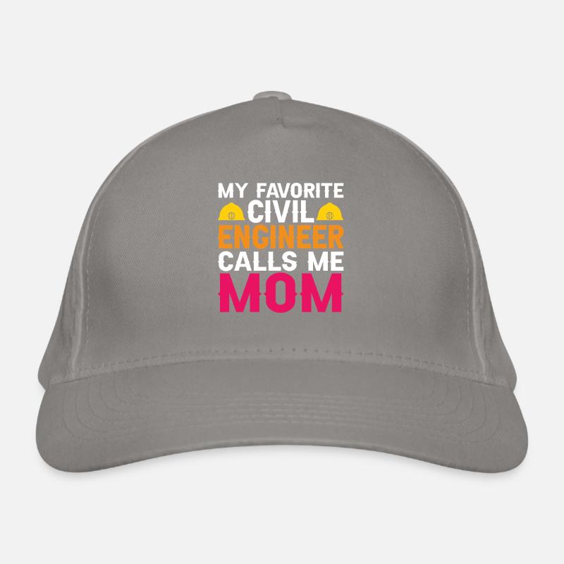 Civil Engineer Bridge Construction Statics Son Mama Engineer Organic Baseball Cap