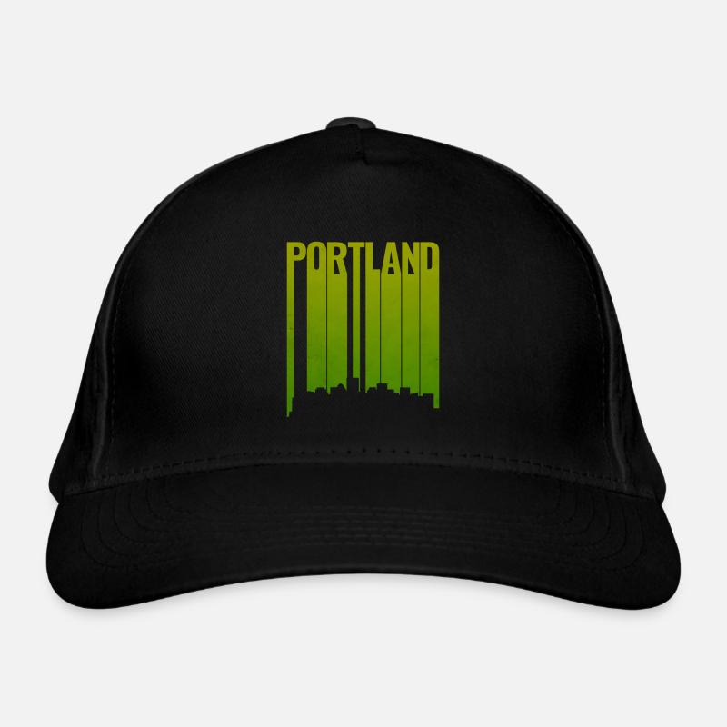 La silhouette de Portland est vert vif Casquette classique bio