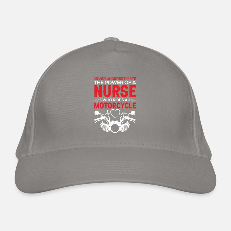 Funny Nurse Motorcycle Nursing Organic Baseball Cap