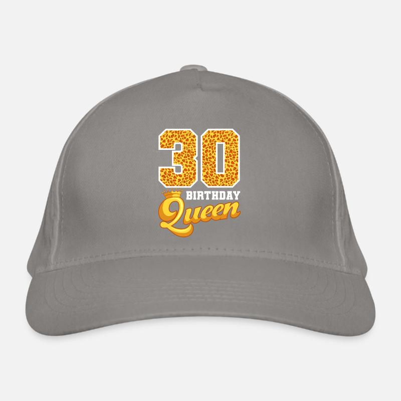 30th birthday Queen Leopard 30 years celebration Organic Baseball Cap