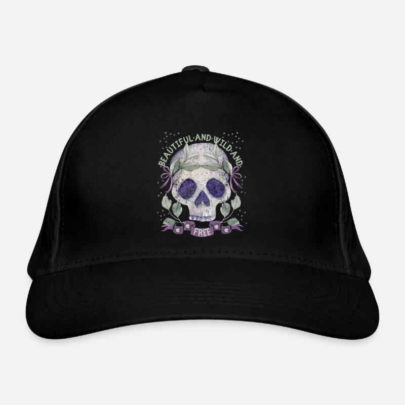 Crâne Couronne de laurier romantique Casquette classique bio