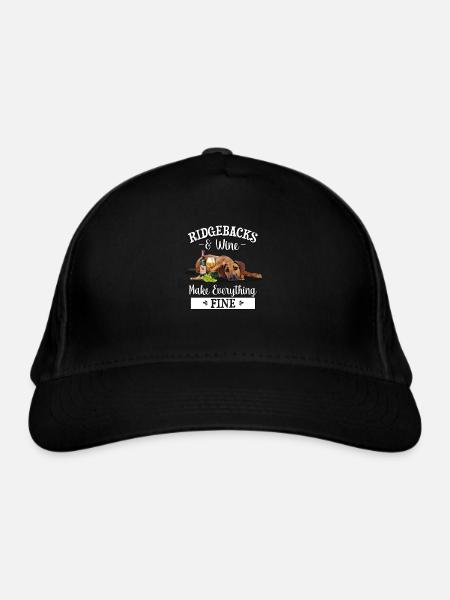 Rhodesian Ridgeback - Casquette classique bio - noir - Devant
