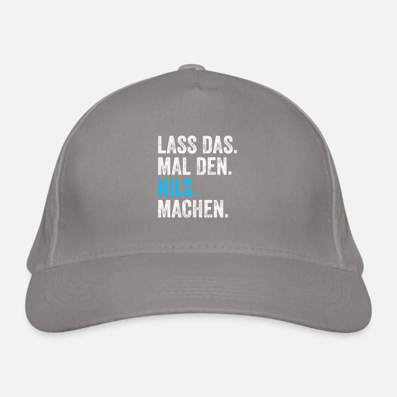 Lass das mal den Nils machen Name Bio-Baseballkappe