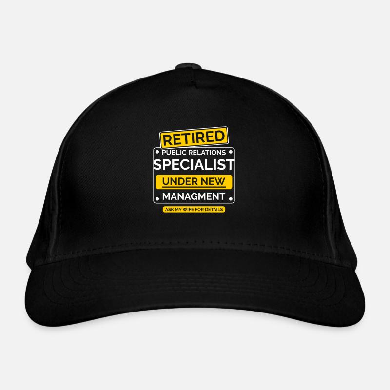 Public Relations Specialist Retirement Organic Baseball Cap