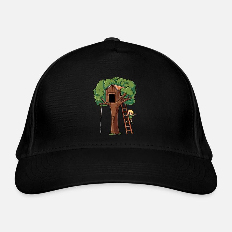 Playground tree house Organic Baseball Cap