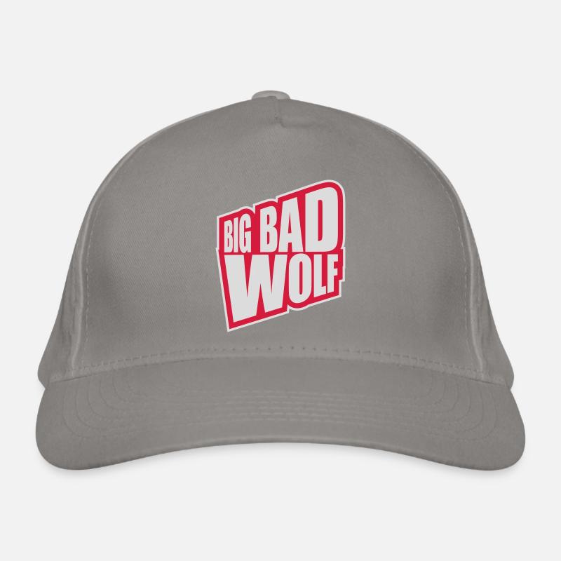 big bad wolf Zitat Bio-Baseballkappe