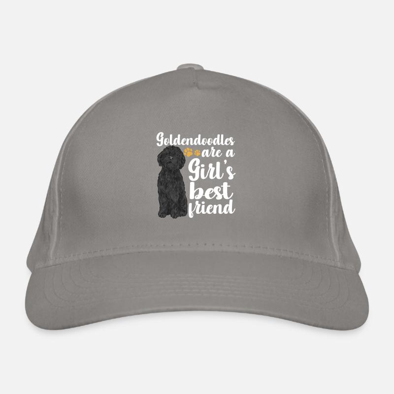 Black Goldendoodle Doodle Dog Organic Baseball Cap