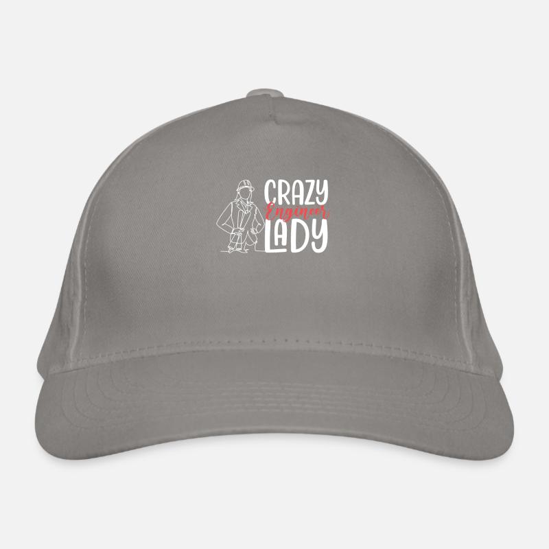 Crazy Engineer Lady Mechanical Engineering Humour Casquette classique bio