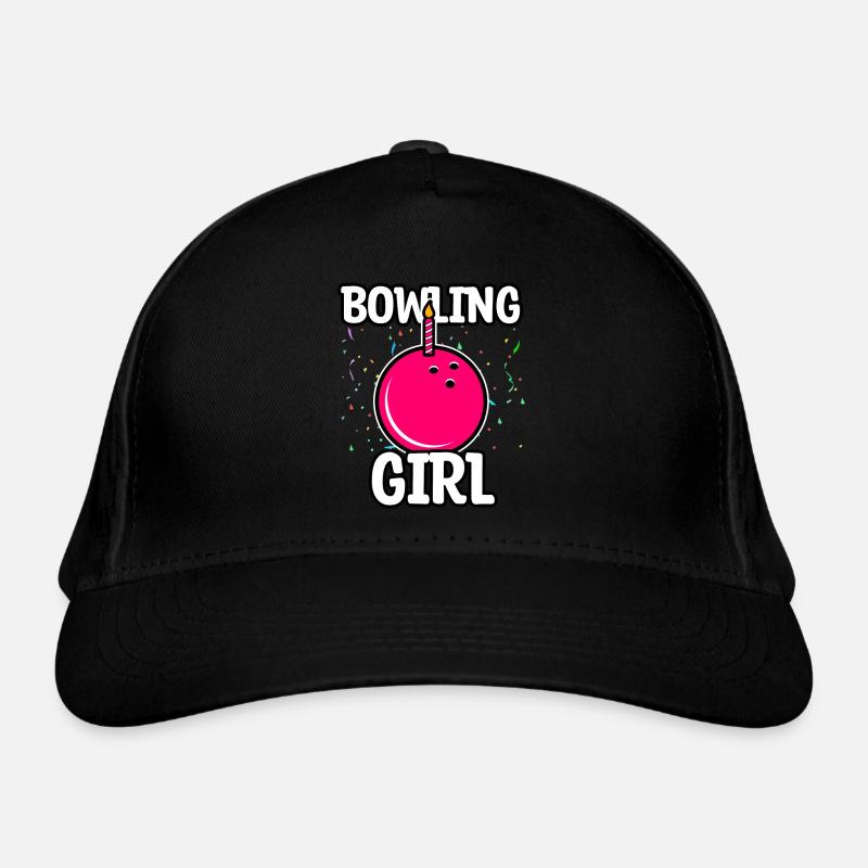 Bowling Mädchen Geburtstag Bio-Baseballkappe
