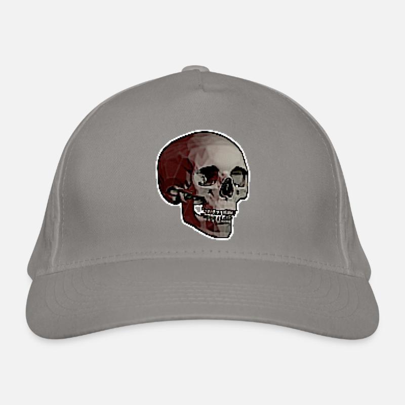 PIXEL SKULL Bio-Baseballkappe
