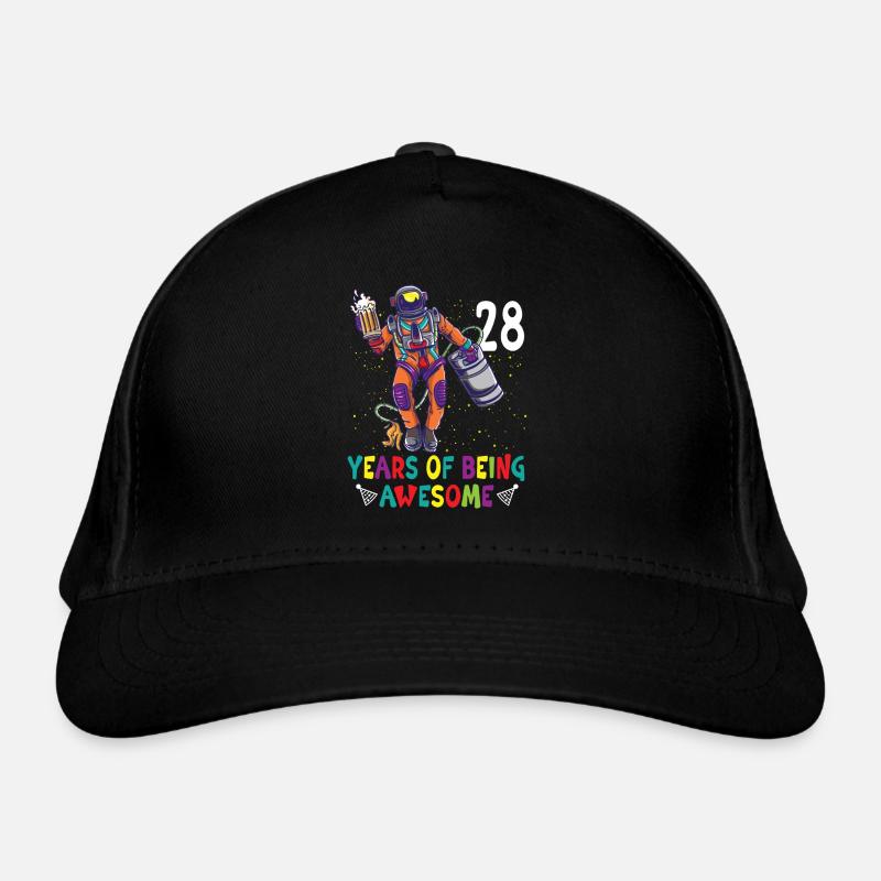28e anniversaire Astronaute Astronomie Système solaire Casquette classique bio