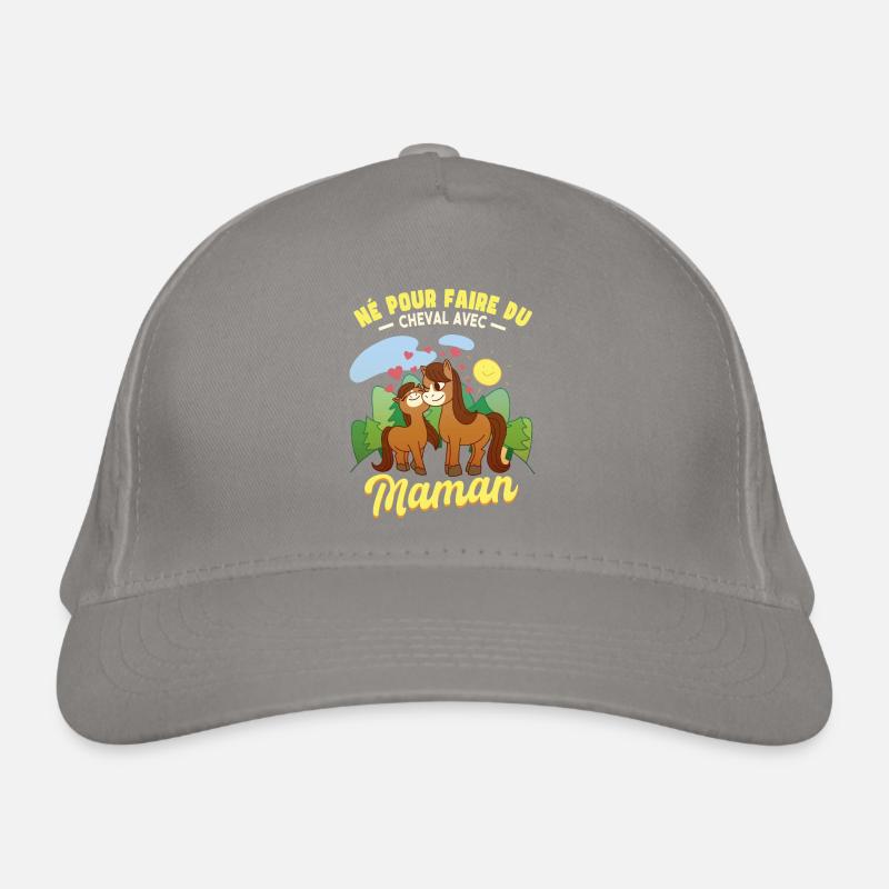 Cheval Avec Maman Casquette classique bio