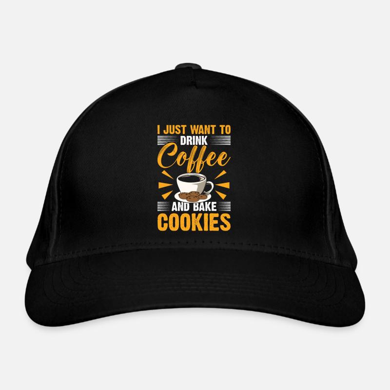 Ich Möchte Nur Kaffee Trinken Und Kekse Backen Bio-Baseballkappe