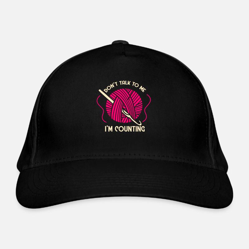 Funny knitting sewing crocheting Organic Baseball Cap
