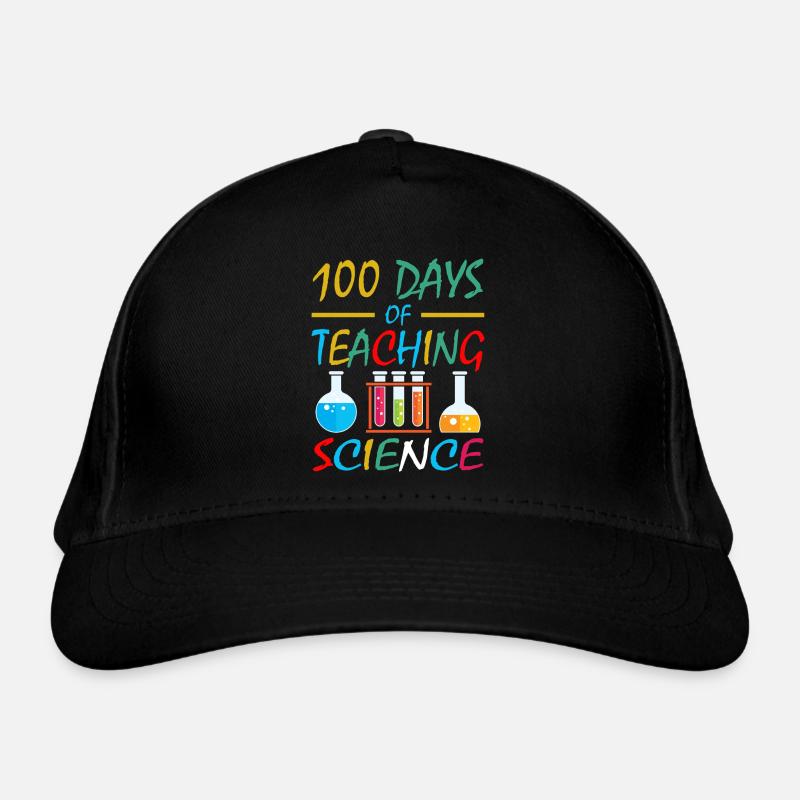 100 jours de cours de sciences Enseignants de matières scolaires Casquette classique bio