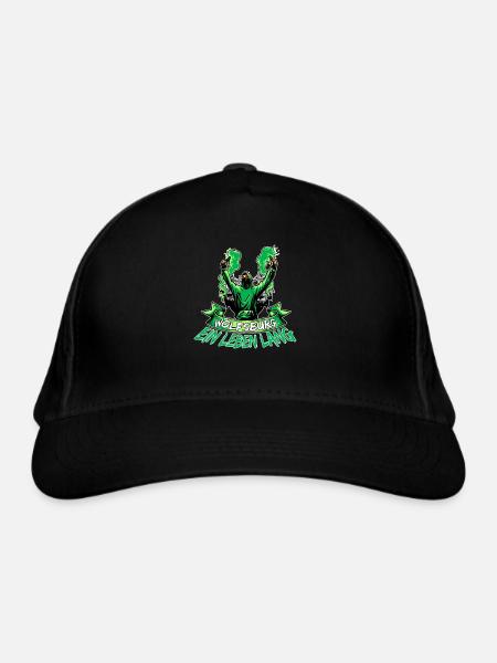 Wolfsburg ein Leben lang - Bio-Baseballkappe - Schwarz