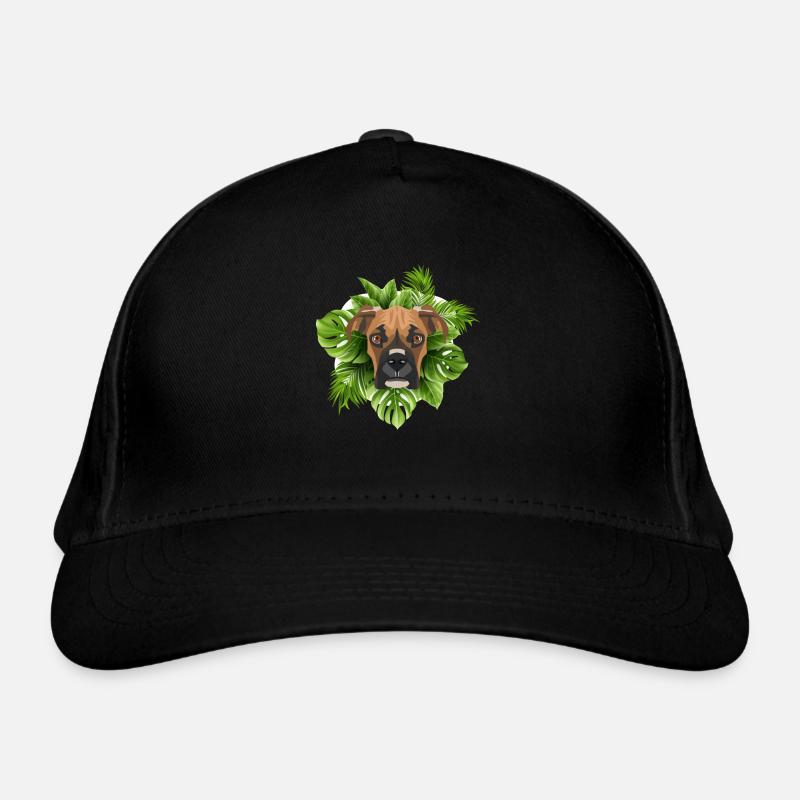 Tropical German Boxer Organic Baseball Cap