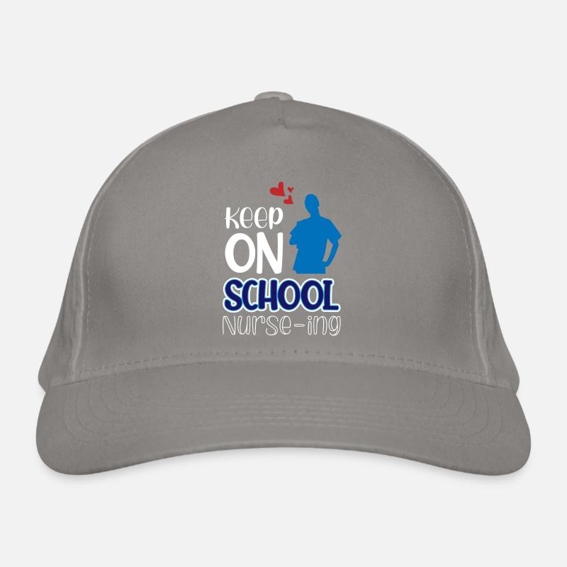 Continuez à travailler à l’école Casquette classique bio