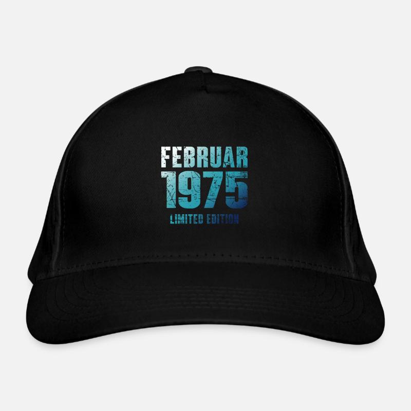 Februar 1975 Limited Edition Geburtstag Geschenk Bio-Baseballkappe