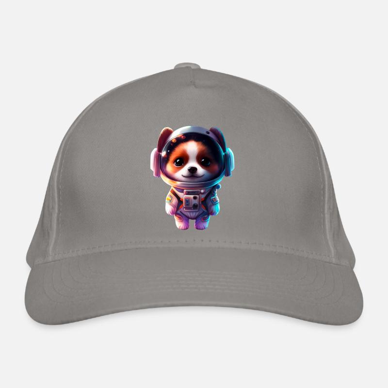 mignon Korgi dans une combinaison spatiale Casquette classique bio