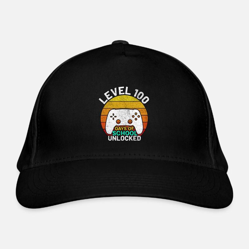 Level 100 Tage Schule Gamer 100 Tage Schule Bio-Baseballkappe