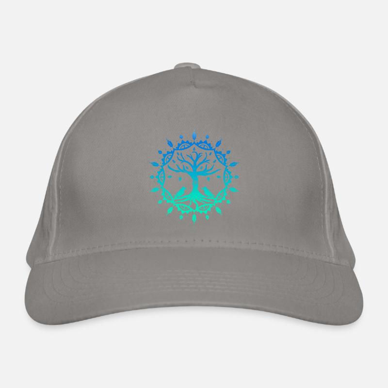 Mandala Tree - Colored Organic Baseball Cap