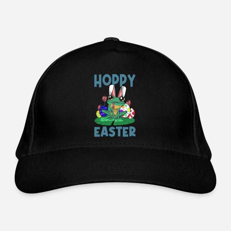 Hoppy Easter Sweet Easter Frog Easter Easter Egg Organic Baseball Cap