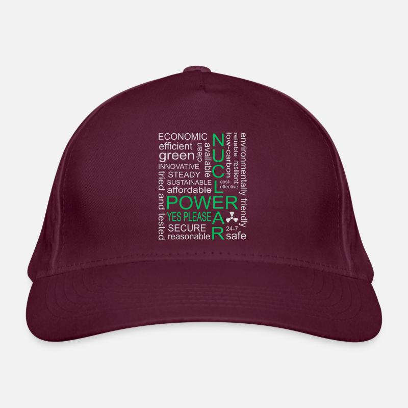 Nuclear Power, Yes Please, Nuclear Energy Organic Baseball Cap