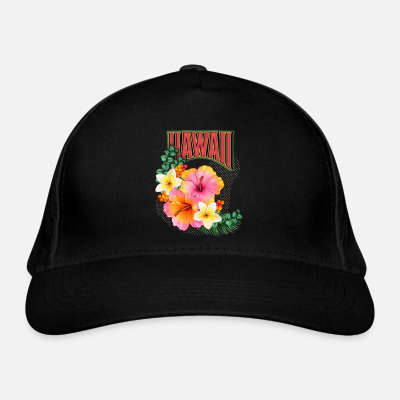 Hawaii, aloha hawaïen, fleur d’hibiscus Casquette classique bio