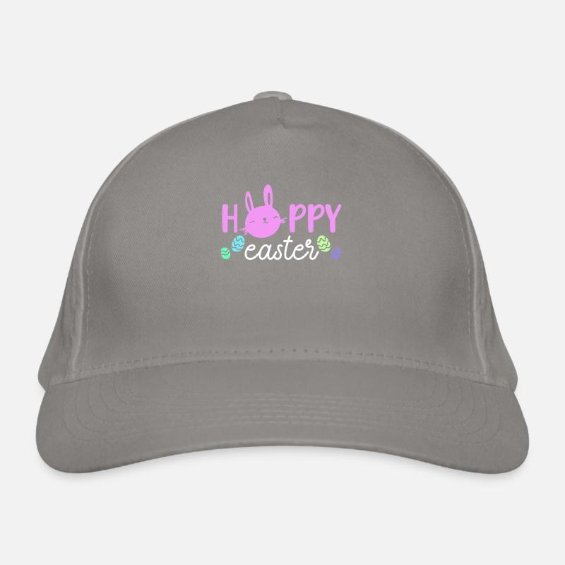 Hoppy Easter Egg Decor Christian Rabbit Holiday Organic Baseball Cap