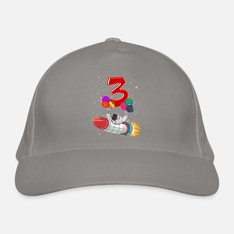 Astronaute 3 ans Space Rocket 3ème anniversaire Casquette classique bio