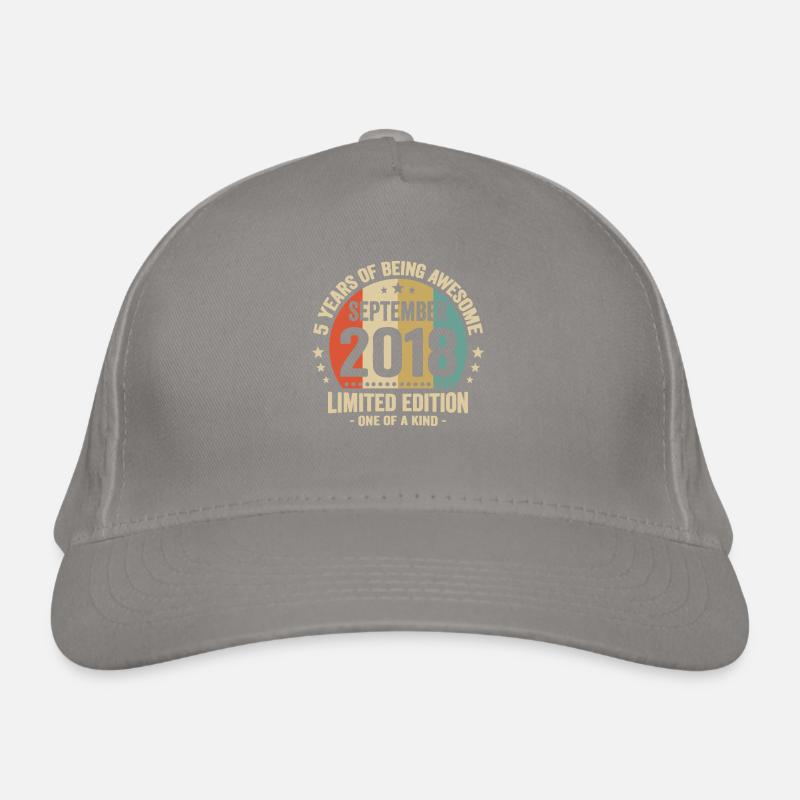 September 2018 5 Jahre Jubiläumsgeschenk Bio-Baseballkappe