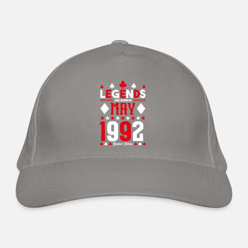 Geburtstagsgeschenk Mai 1992. Kartenspiele . Mai Bio-Baseballkappe