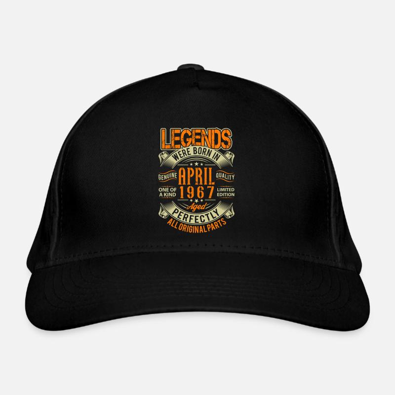 1967 April Birthday Legend Organic Baseball Cap