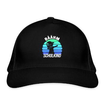 Bäähm Schulkind Schuljunge Erstklässler - Bio-Baseballkappe - Schwarz - Vorne