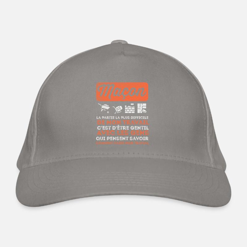 Maçon Maçonnerie Humour Macon Casquette classique bio