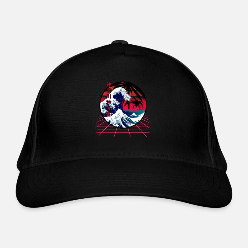 La grande vague de Kanagawa Retro Wave Casquette classique bio