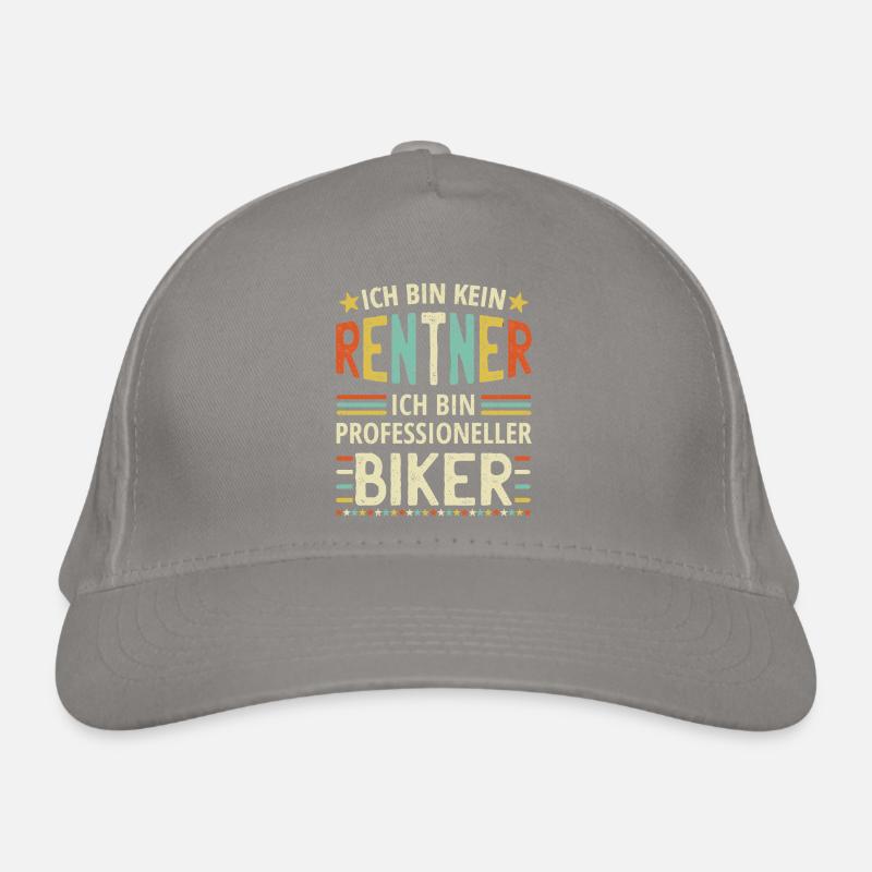 Opa Lustig Ich bin kein Rentner Motorrad Bio-Baseballkappe