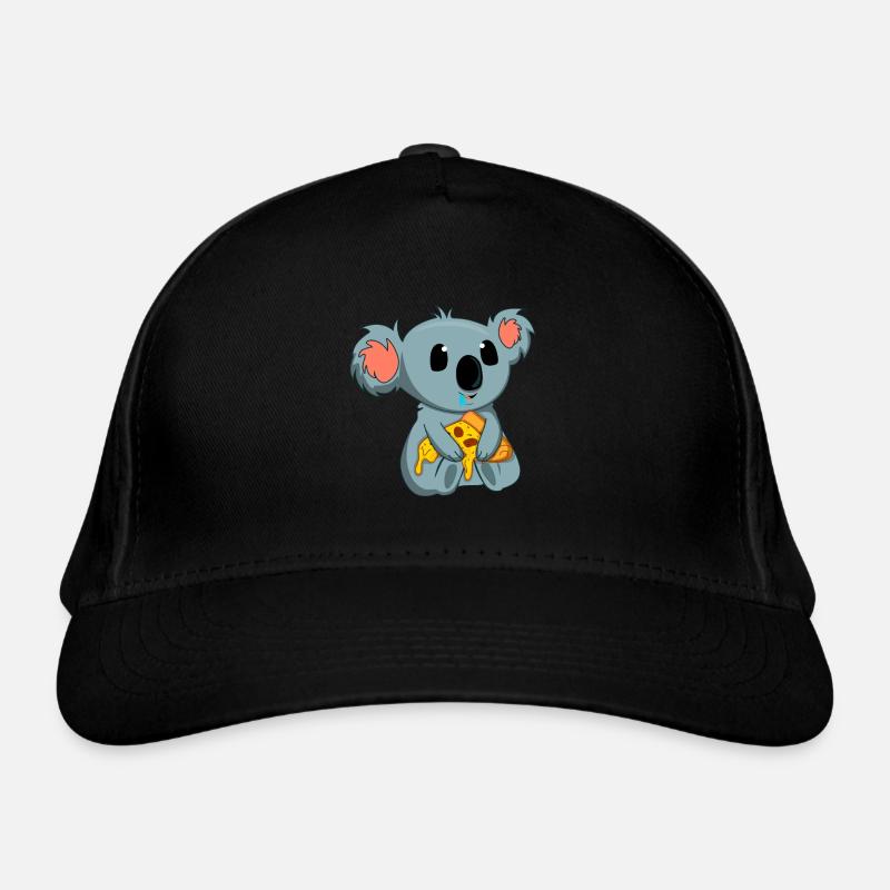 Pizza Eater Koala Lovers Animal Koala Bear Organic Baseball Cap
