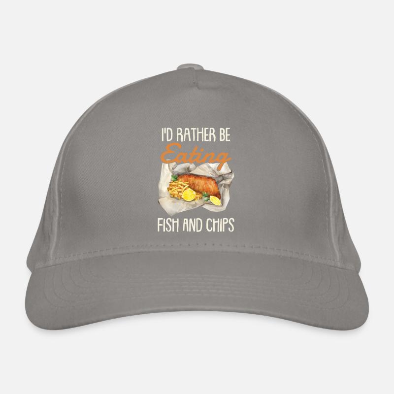 Je préfère manger du fish and chips Casquette classique bio