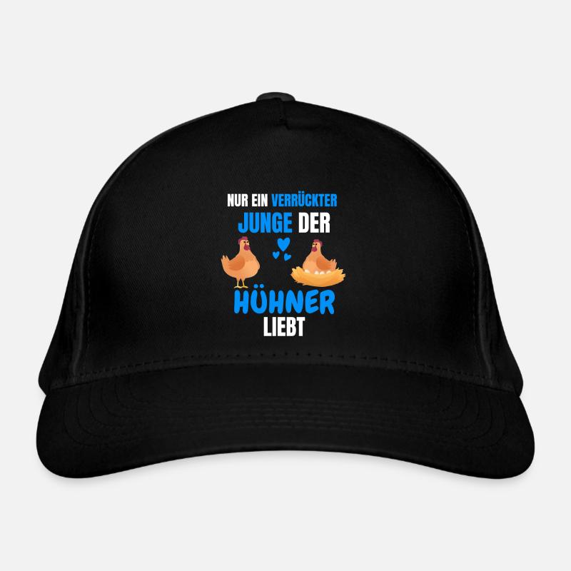 Bauernhof Tier Tierliebhaber Jungs Geschenk Huhn Bio-Baseballkappe