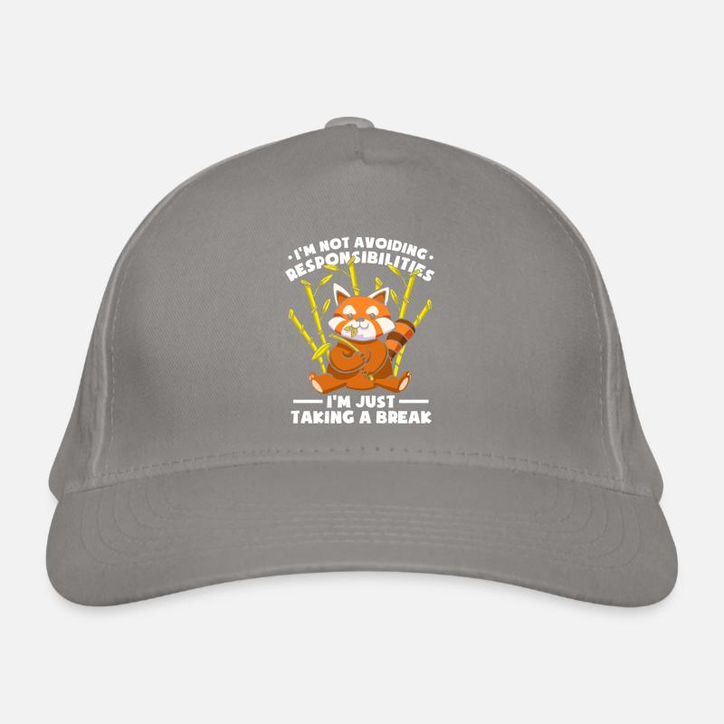 Prendre une pause Panda roux Casquette classique bio