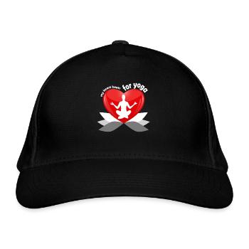 Yoga Namaste T-shirt with yoga design for yoga class - Organic Baseball Cap - black - Front