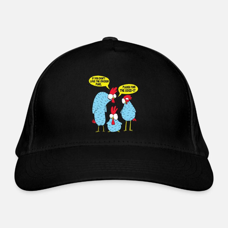 Chicken Puns Organic Baseball Cap