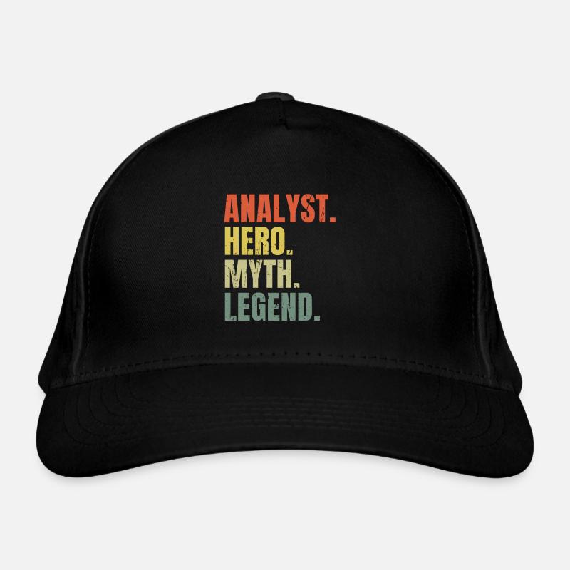 Lustiger Analyst Held Mythos Legende Bester Job Analyst Bio-Baseballkappe