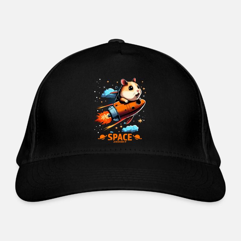 Space Hamster Hamster Lovers Space Design Organic Baseball Cap